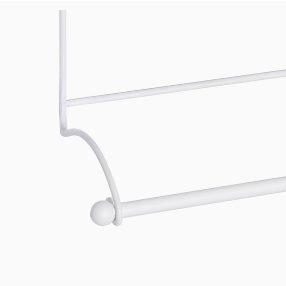 (New) Wall Mounted Black Metal Kitchen Paper Towel Hand Towel Spice Rack Holder - Picture 4 of 9